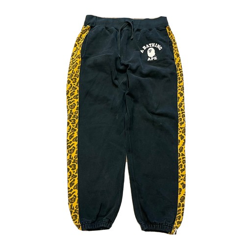 BAPE A BATHING APE BLACK YELLOW CHEETAH 