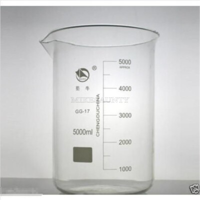 Low Form Laboratory 5L New Borosilicate Glassware 5000Ml Glass Beaker tg