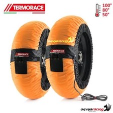 Coppia termocoperte moto radiali Termorace Evo 2XL arancioni 120-180/200