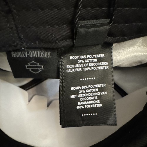 New Harley-Davidson Men's Midwest Sherpa Ear Flap Fitted Hat, Grey, 7 1/2 NWT - Picture 6 of 6