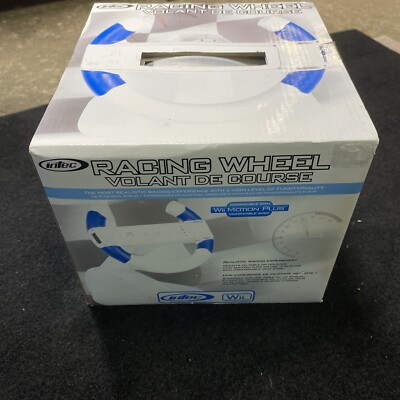 Intec Tabletop Wii Racing Wheel for Nintendo Wii Motion Plus Sealed New Rare