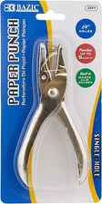 BAZIC Single Hole Paper Punch