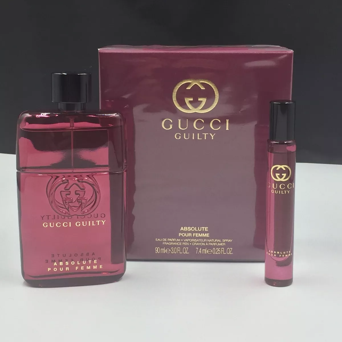 Gucci Guilty Absolute Pour Femme by Gucci for Women Eau De Parfum Gift Set 3.0oz