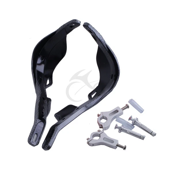 1 Pair 7/8" Handlebar Hand Brush Guard Fit For Yamaha Honda Suzuki Kawasaki Bike - Image 2 of 4
