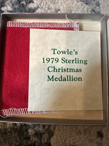 Vintage 1979 Towle Sterling Christmas Ornament Eight Ladies Dancing - Picture 3 of 4