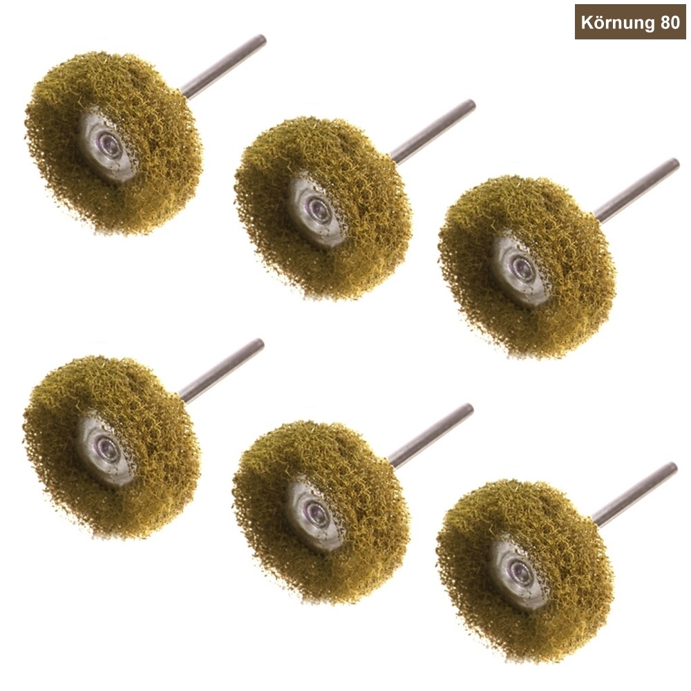 40-teiliges 25 Mm Schleif- Und Polierscheiben-Set – Körnungen 80/150/240/400, 1/8-Zoll-Schaft, Für Dremel Und Akkuschrauber, Metall, Holz, Glas