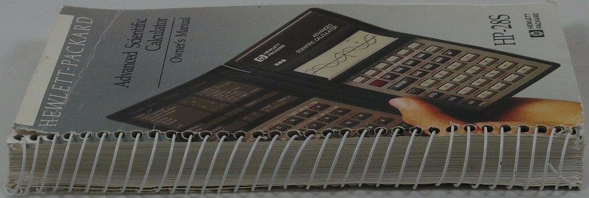 HP-28S Advanced Scientific Calculator Reference Manual Book