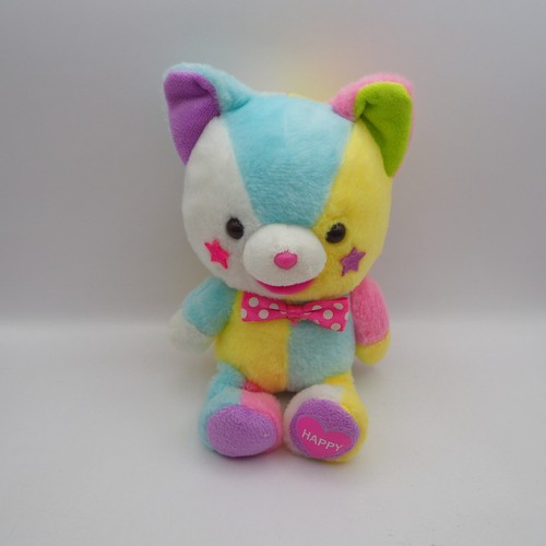 D2305A Colorful Poppys Bear Amuse Plush 6" Stuffed Toy Doll Japan - 第 4/11 張圖片
