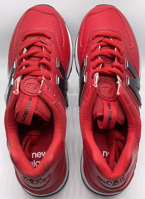 New Balance 574 Metal Sport Team Red Leather ML574SOY Size 7.5 D