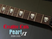 COC Corrosion of Conformity skull MOP Vinyl Decal inlay set for Guitar or Bass