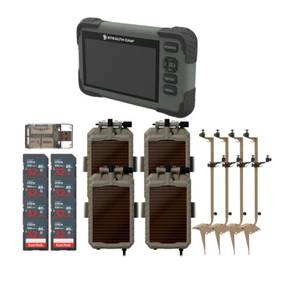 Stealth Cam Adjustable Multi Pivot Mounting Post 4 Pack Bundle