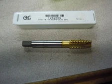OSG Spiral Point Tap: 7/16"-14 Thread Size, 7/8" Thread Lg, 3 1/8" right hand