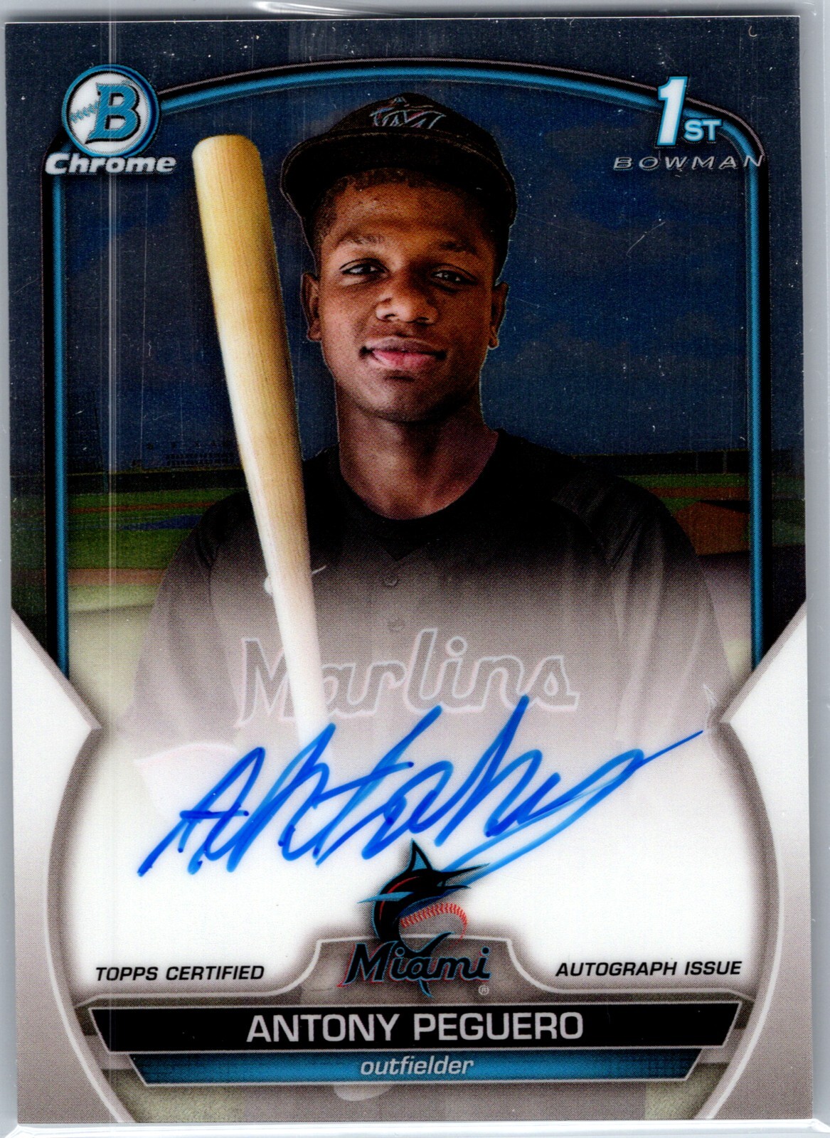 2023 Bowman Chrome - Prospect Autographs Antony Peguero #CPA-AP (AU, RC) 1st