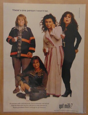 TRACEY ULLMAN Actress 90's GOT MILK Original 1999 Dairy Print Ad Advertising