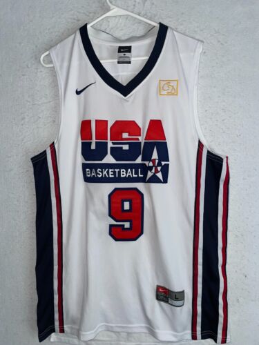 Nike Michael Jordan Team USA Olympics Stitched Jersey Chuck Daly Vintage Men L