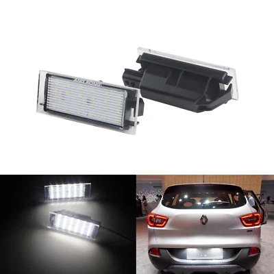 FEUX ECLAIRAGE PLAQUE LED BLANC XENON RENAULT LAGUNA MEGANE 2 3 CLIO 3 4 TWINGO - Photo 1/4