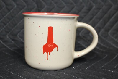 Makers Mark Wax Drip Mug - Made with Care. Sip with Care - Red Speckled