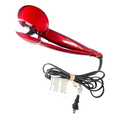 BeLiss PRO Curl Genius Automatic Curling Iron Red Working