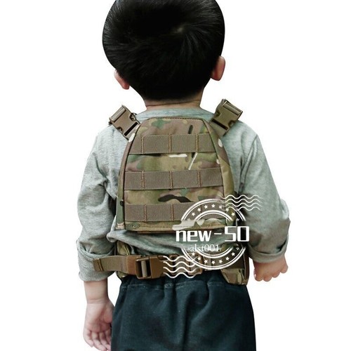 Camo Children's Tactical Vest Set Military Outdoor Equipment Children's Vest 1PC - Picture 12 of 21