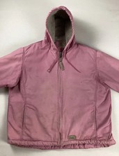 Berne Duck Canvas Chore Coat Hooded Workwear Ladies’ Size Xl