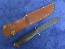 VERY RARE ORIGINAL US WW2 MILITARY CASE UTILITY KNIFE DAGGER AND SHEATH