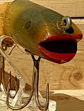 Vintage Jointed Wooden Topwater Lure – Florida Estate Find – 1940s-50s Era