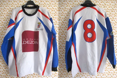 Maillot rugby Muret 90'S Groupe Dezon Manche Longue porté #8 vintage - L - Photo 1/4