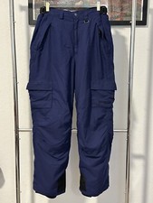 VTG Vintage Obermeyer Ski Snowboard Winter Sports Pants Navy Blue Size Large