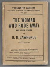 The Woman Who Rode Away by D H Lawrence  (1929 Tauchnitz pb {#4877}, VG)