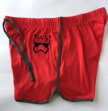 New Starwars Running Shorts Kids Red Cotton Large