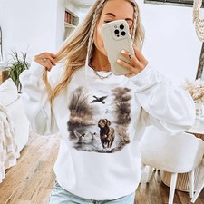 Retro Chocolate Lab Dog and Mallard Ducks Sweatshirt, Hoodie