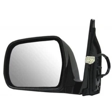 For 01-07 Highlander Rear View Mirror Power Heated Black Manual Fold Driver Side