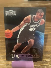 1997-98 Fleer Metal Universe Tim Duncan Rookie Card #72 San Antonio Spurs. rookie card picture