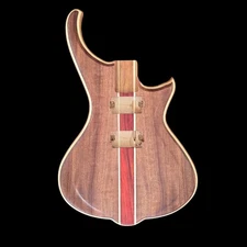 Alembic Style Custom Guitar Body 1 of a Kind Handmade Sapele/Alder Luthier