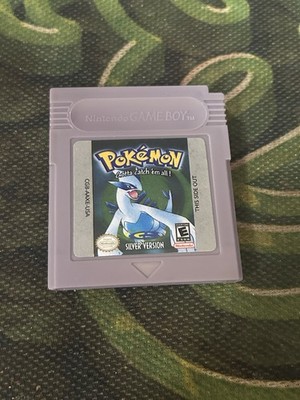 GBC Silver Version Game Boy Color, English Cartridge Game Tested USA NEW