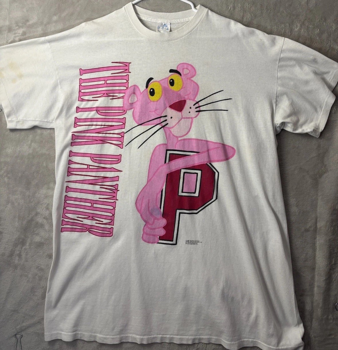 Vintage 1996 Pink Panther Single Stitch T Shirt USA Men’s XXL Big Print Tee