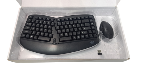 Like New Adesso Tru-Form Wireless Keyboard ErgWKB-1150CB - 第 5/5 張圖片