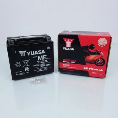 Batterie SLA Yuasa pour Moto Honda 1800 VTX 2002 à 2008 YTX20L-BS / YTX20L / 12V - Photo 1/4