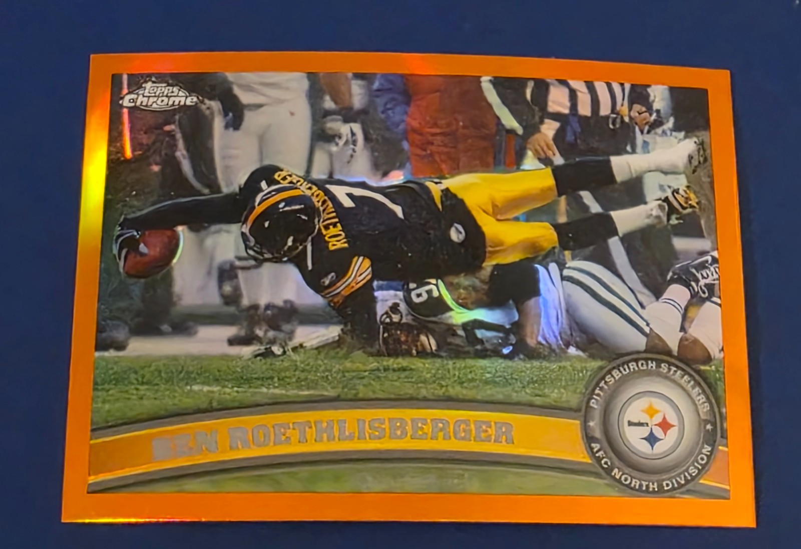 2011 Topps Chrome Ben Roethlisberger #120 ORANGE Refractor