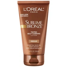 L'Oreal Paris Sublime Bronze Tinted Self Tanning Lotion, Medium Natural Tan 5