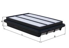 Mahle LX 5820 air filter for Nissan, Renault