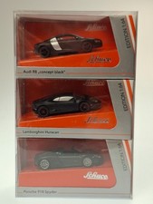 Schuco|1:64|Audi R8, Lamborghini Huracan, Porsche 918 Spyder|black|452015900