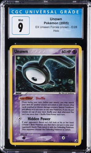 Unown graded CGC 9 for sale on eBay