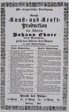 1841 raft production of athlete Johann Ebner of Munich