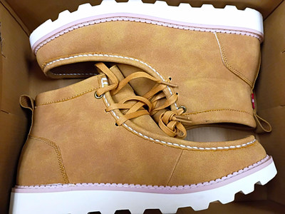 Men's Levi's Ankle Boots Lace-Up Synthetic Upper Round Toe US 10