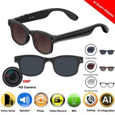 6K AI Smart Glasses – 8MP Camera, Touch, Bluetooth, Video & Music