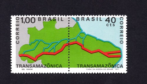 Brazil 1971 pair stamps Mi#1283-1284 MH CV=30$