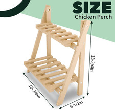 Chicken Perch,Strong Chicken Roosting Bars for Coop and Brooder,Foldable Chic...