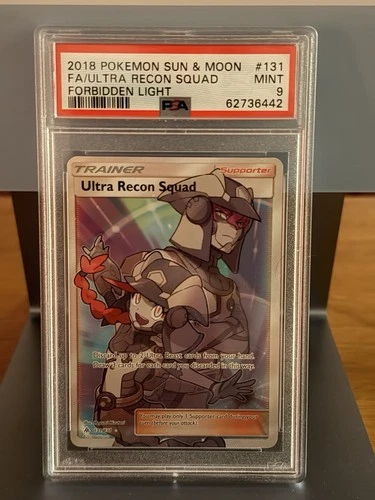 2018 Pokemon Sun & Moon Forbidden Light #131 FA Ultra Recon Squad PSA 9 MINT