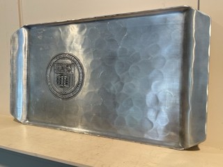 Antique Cornell University Wendell August Forge Aluminum Serving Tray 9"x16"